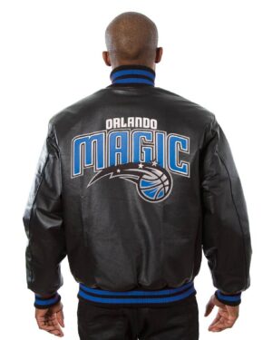 Orlando Magic JH Design Black Varsity Jacket