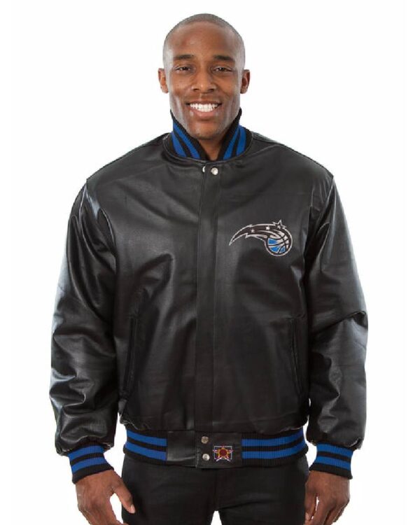 Orlando Magic JH Design Black Varsity Jacket