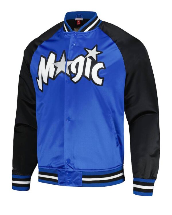 Orlando Magic Mitchell & Ness Double Blue Satin Jacket