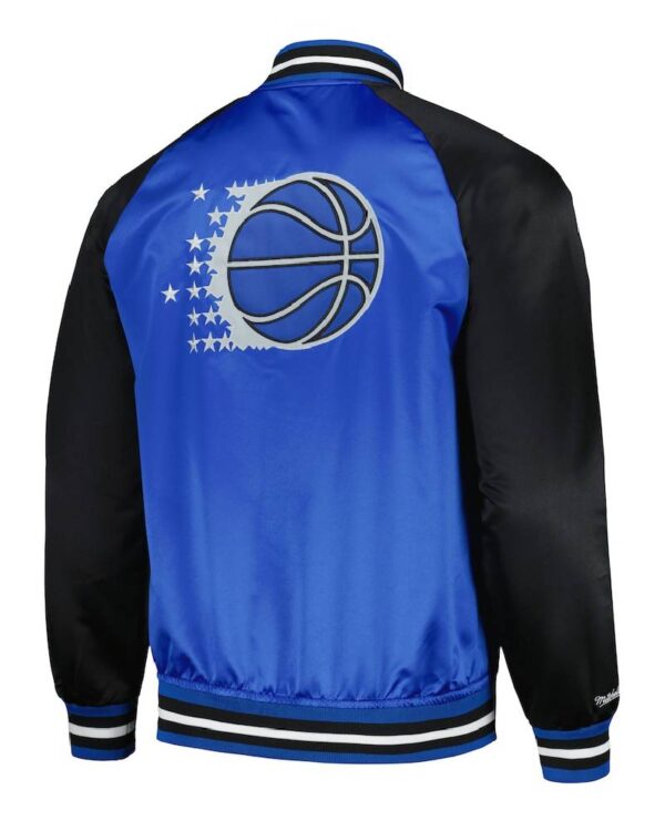 Orlando Magic Mitchell & Ness Double Blue Satin Jacket