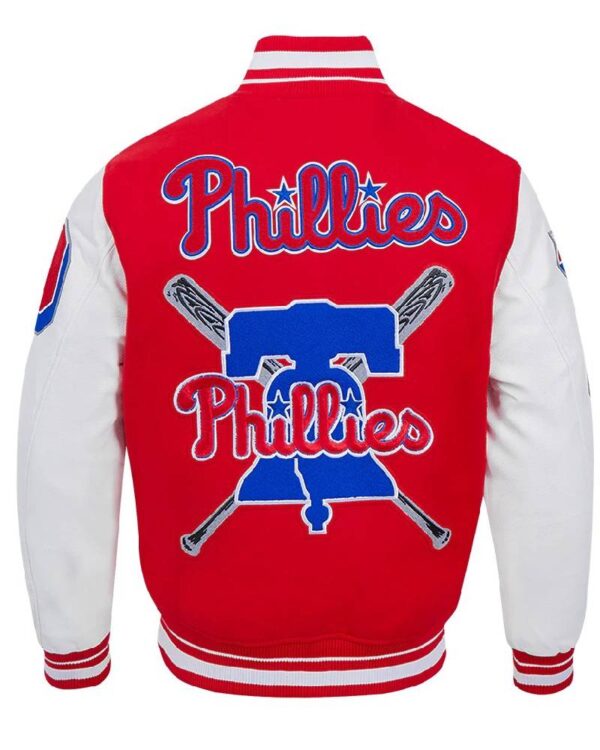 Philadelphia Phillies Mashup Red & White Varsity Jacket