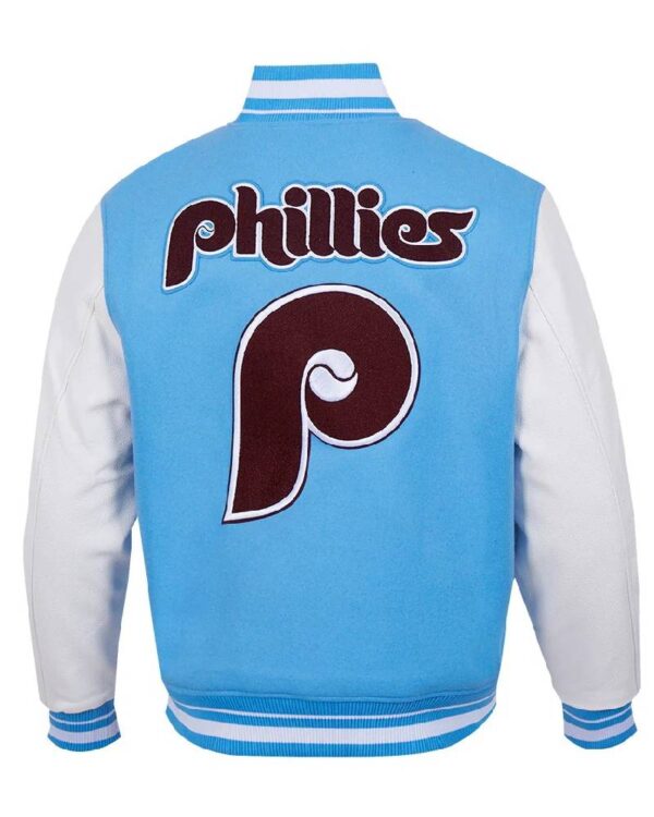 Philadelphia Phillies Retro Classic Blue & White Varsity Jacket