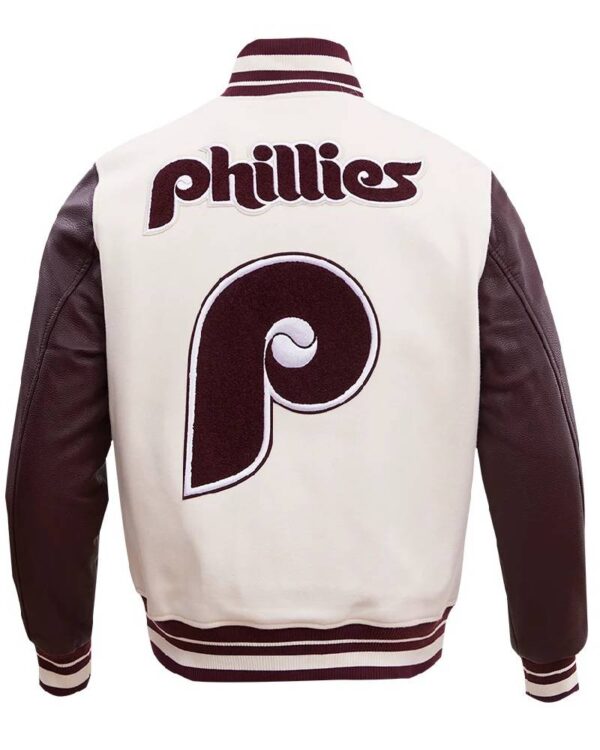 Philadelphia Phillies Retro Classic Wool & Leather Varsity Jacket