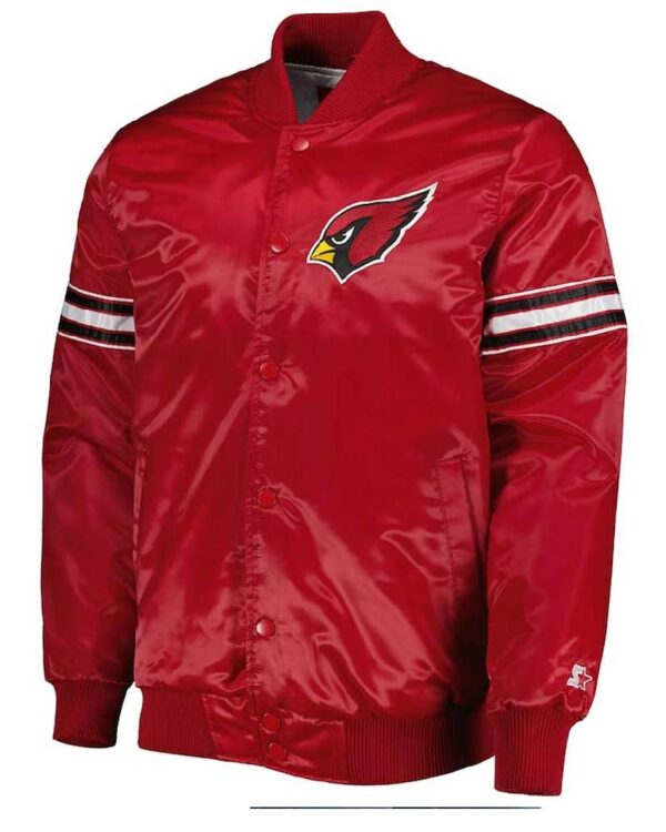 Pick and Roll Arizona Cardinals Red Satin Jacket