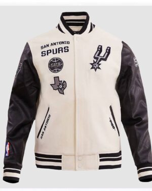 San Antonio Spurs Retro Classic Rib Varsity Jacket