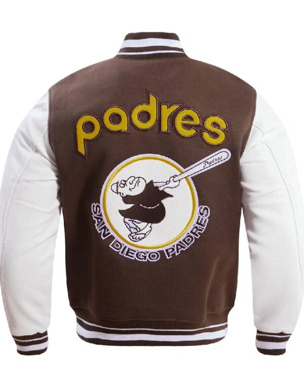 San Diego Padres Retro Classic Wool & Leather Varsity Jacket