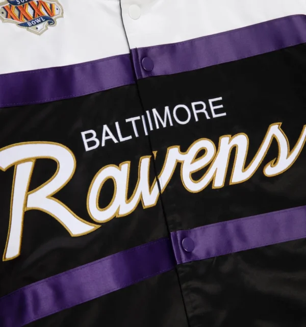 Special Script Heavyweight Satin Jacket Baltimore Ravens