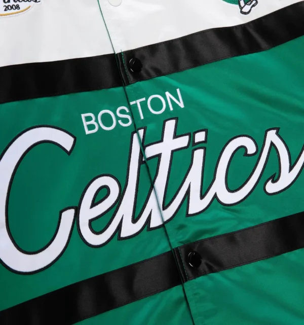 Special Script Heavyweight Satin Jacket Boston Celtics