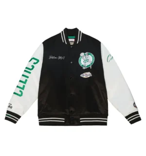 Team Origins Varsity Satin Jacket Boston Celtics