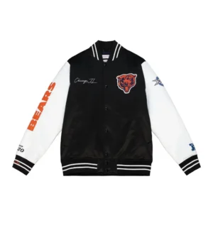 Team Origins Varsity Satin Jacket Chicago Bears