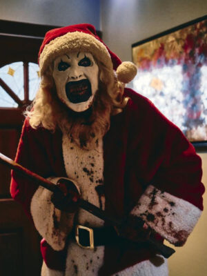 Terrifier 3 Art The Clown Red Santa Coat With Free Cap