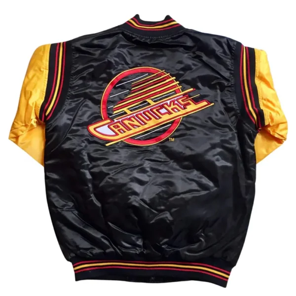 Vancouver Canucks Black and Gold Skate Jacket 2024