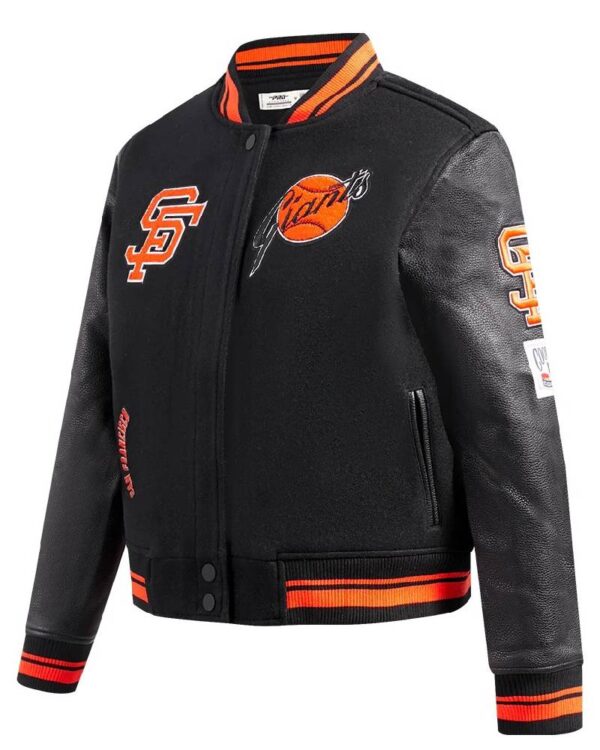 Women’s San Francisco Wool & Leather Varsity Jacket