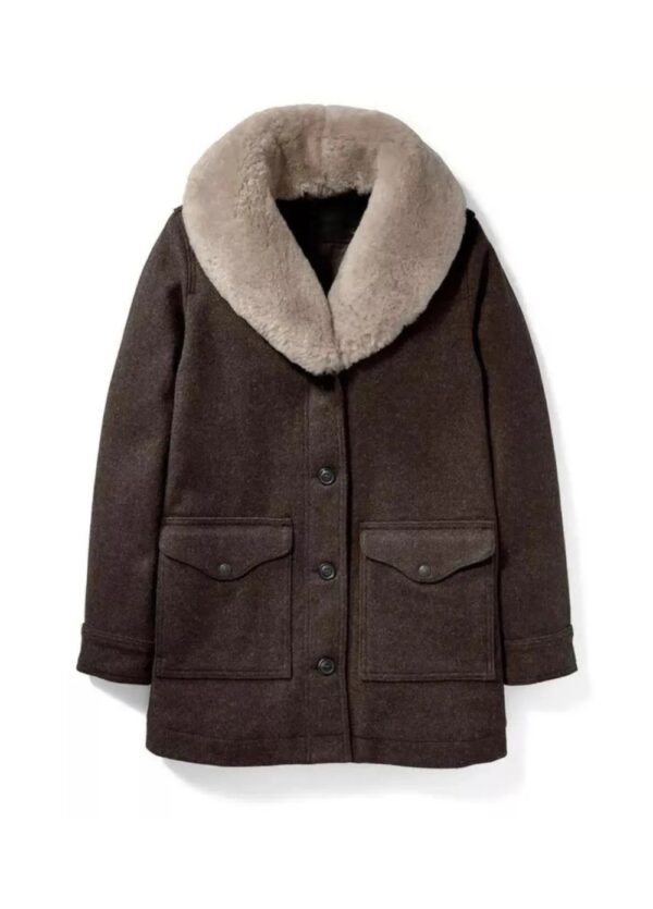 Yellowstone Beth Dutton Shearling Wool Coat