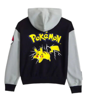 Abercrombie Pokemon Black And Grey Wool Varsity Jacket