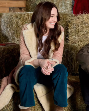 All I Need For Christmas 2024 Mallory Jansen Beige Long Coat