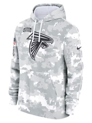 Atlanta Falcons Salute To Service Camo 2024 Hoodie