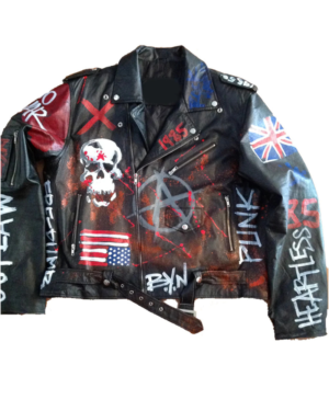 BYN Rock N Roll Painted Leather Jacket