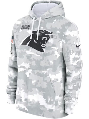 Carolina Panthers Salute To Service Camo 2024 Hoodie