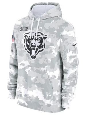 Chicago Bears Salute To Service Camo 2024 Hoodie