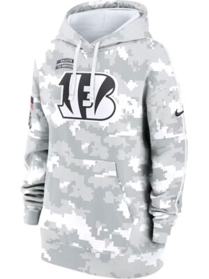 Cincinnati Bengals Salute To Service Camo 2024 Hoodie