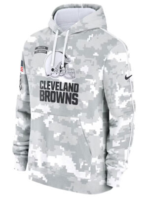 Cleveland Browns Salute To Service Camo 2024 Hoodie