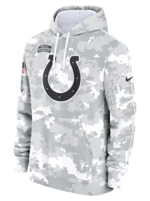 Indianapolis Colts Salute To Service Camo 2024 Hoodie