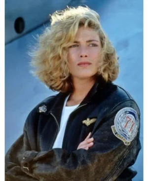 Top Gun Kelly McGillis Leather Jacket