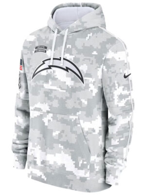 Los Angeles Chargers Salute To Service Camo 2024 Hoodie