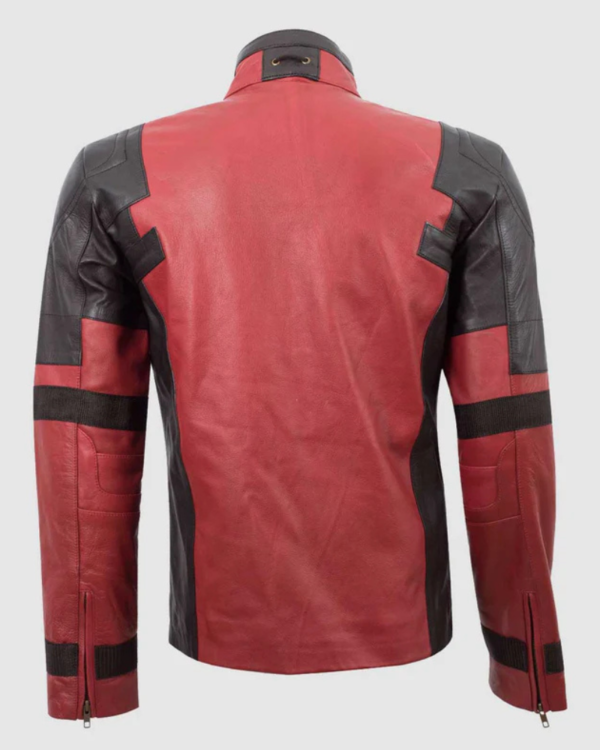 Men’s Red And Black Biker Jacket