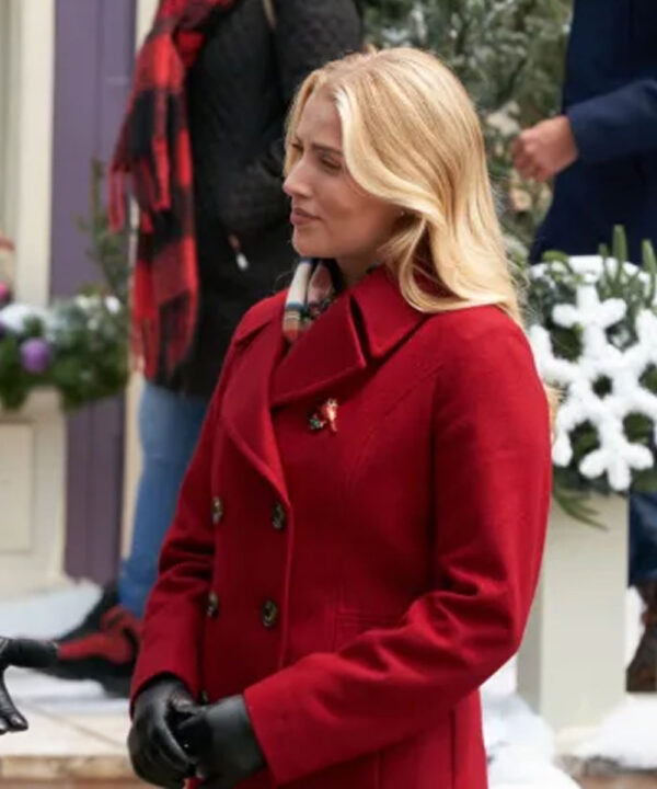 Mia Meijer Christmas on Windmill Way Christa Taylor Brown Red Coat