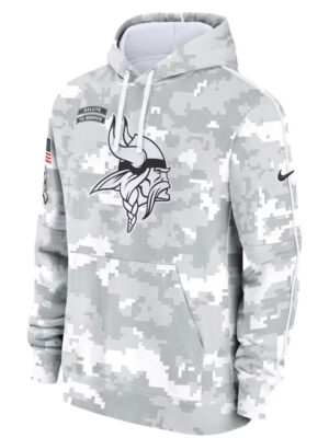 Minnesota Vikings Salute To Service Camo 2024 Hoodie