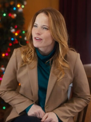 Katie Leclerc Movie A Very Vermont Christmas 2024 Joy Keogh Brown Blazer