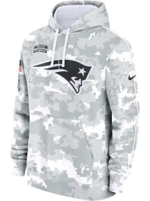 New England Patriots Salute To Service Camo 2024 Hoodie