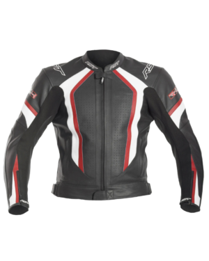 Ride in style with the RST R-14 Black and Red Leather Motorcycle Jacket – sleek, durable, and built for ultimate performance!