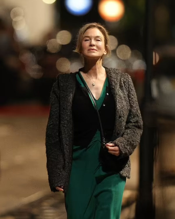 Renée Zellweger Bridget Jones: Mad About The Boy 2025 Grey Coat