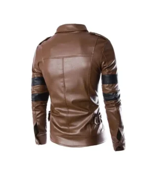 Resident Evil 6 Leon Kennedy Brown Leather Jacket