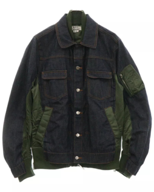 S A.P.C. ‘Eimi Denim Ma-1 Docking Indigo Flight Jacket