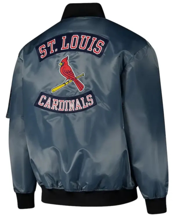 St. Louis Cardinals Charcoal Bomber Full-zip Jacket