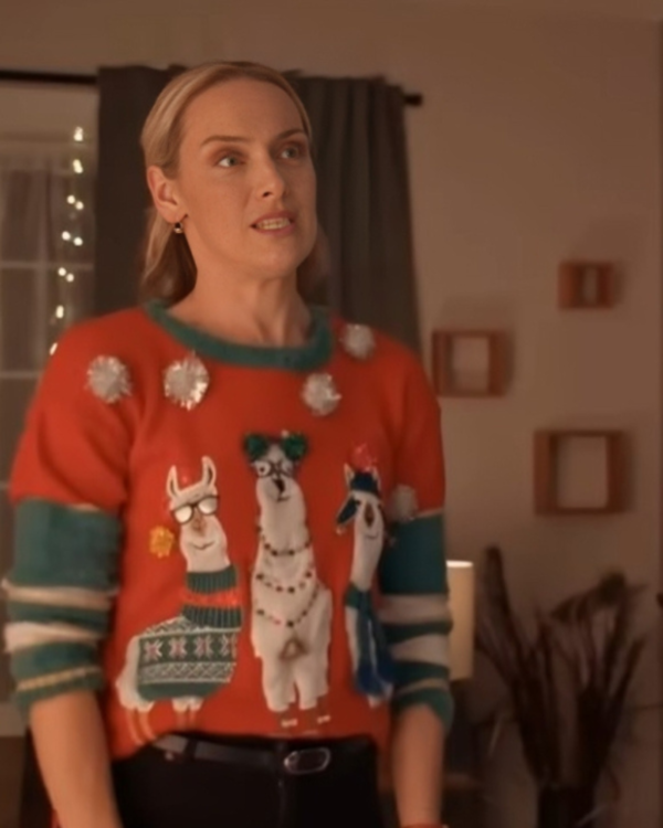 The Christmas Charade Rachel Skarsten Red Sweater