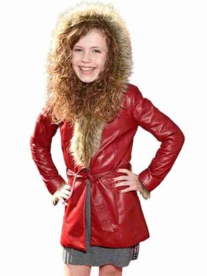 The Christmas Chronicles 2 Darby Camp Red Hooded Leather Coat