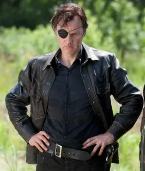 The Walking Dead Governor Black Leather Jacket