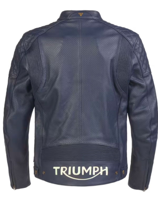 Triumph Men’s Blue Motorcycle Braddan Air Race Jacket