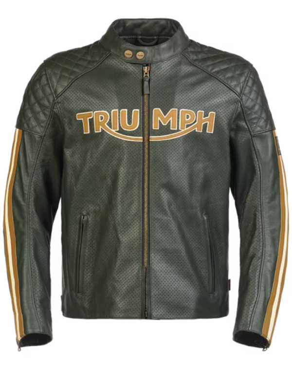 Triumph Men’s Racing Green Motorcycle Braddan Air Race Jacket