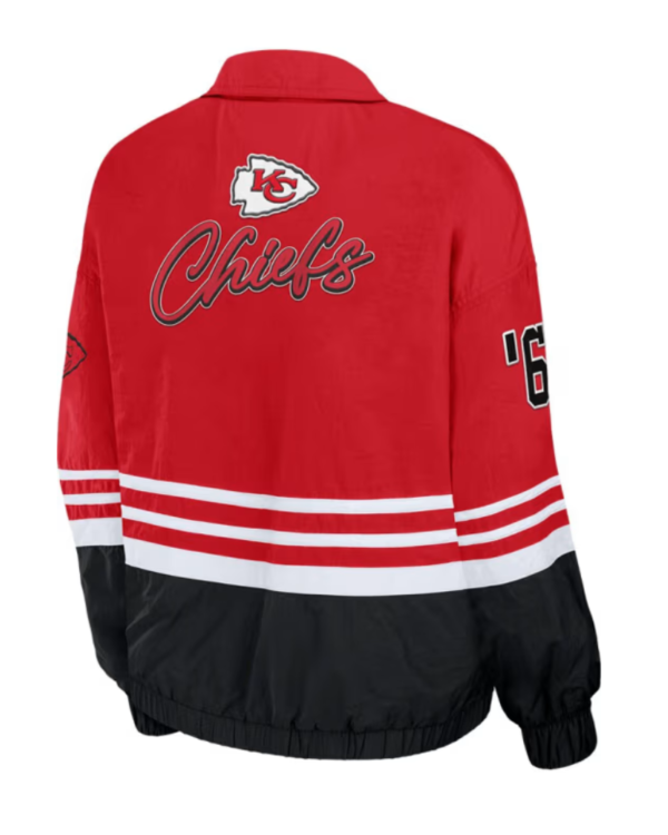 Erin Andrews Kansas City Chiefs Red Windbreaker Lightweight Jacket