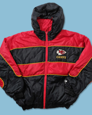 Women’s Kansas City Chiefs Padded Black And Red Jacket