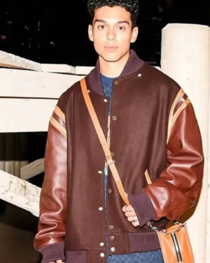 Anthony Keyvan Xo, Kitty Tv Series Q Brown Varsity Bomber Jacket