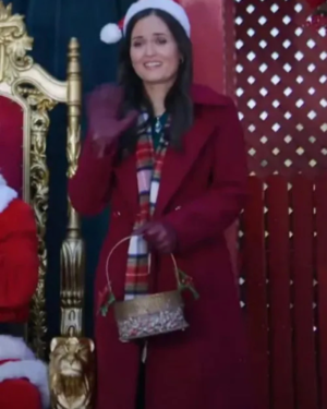 Chelsea Jones A Cinderella Christmas Ball 2024 Danica Mckellar Red Trench Coat