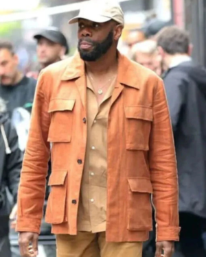 Colman Domingo Tv Series The Madness 2024 Muncie Daniels Orange Cotton Jacket