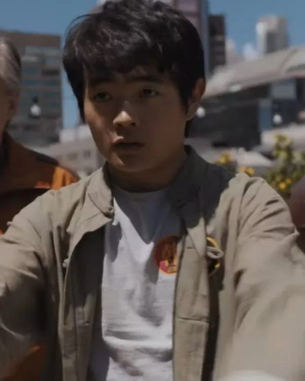 Karate Kid: Legends Movie 2025 Ben Wang Grey Cotton Jacket